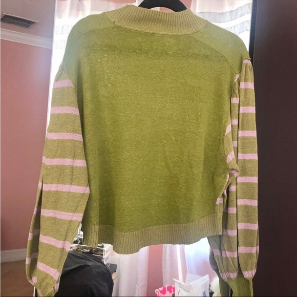 Free people amethyst forest combo sweater purple and green - Picture 5 of 6